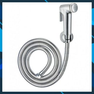 Bộ vòi xịt vệ sinh mạ màu bạc kim loại, đầu ren tiêu chuẩn quốc tế phù hợp thumbnail