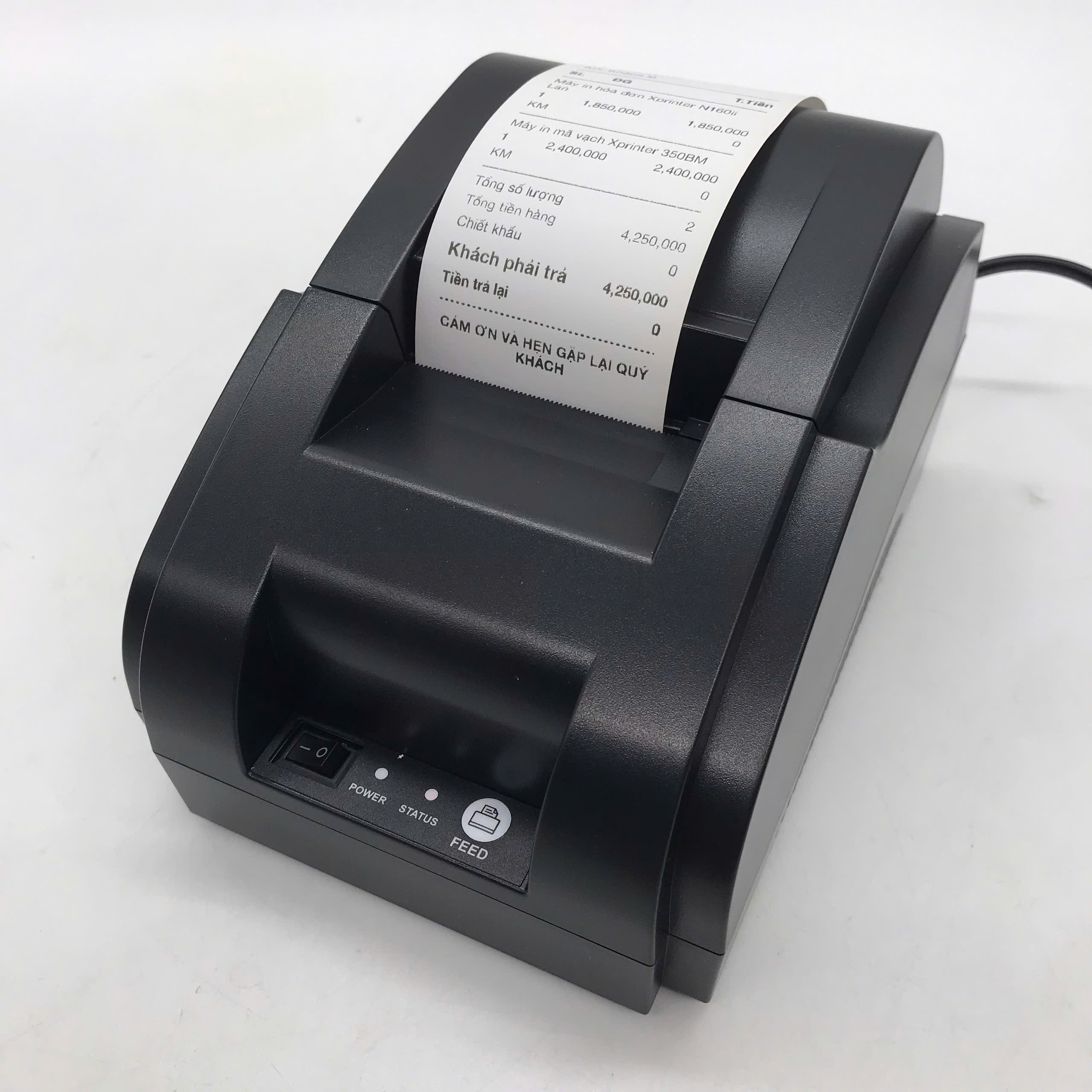 Máy in hóa đơn 58IIh Bluetooth ( USB + Bluetooth) .