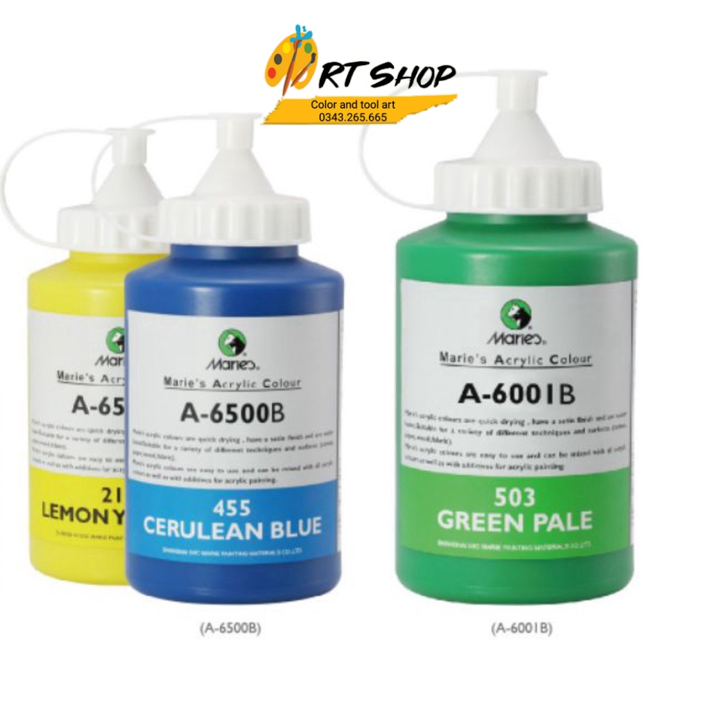 Màu acrylic Maries bình bóp 500ml