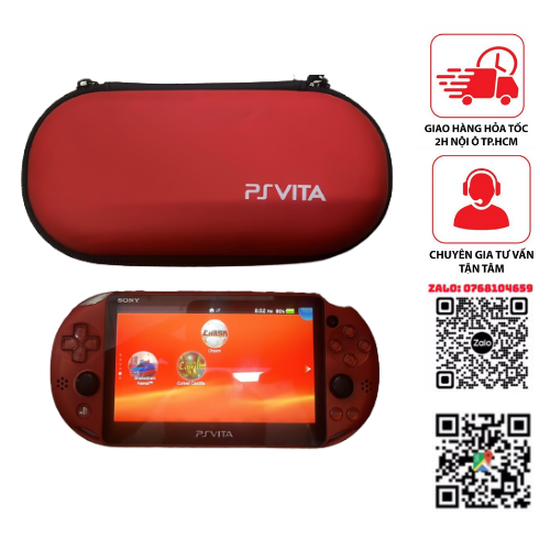 Ps Vita 2000 - 97% kèm sạc và thẻ 64gb - tự down game, tặng cường lực
