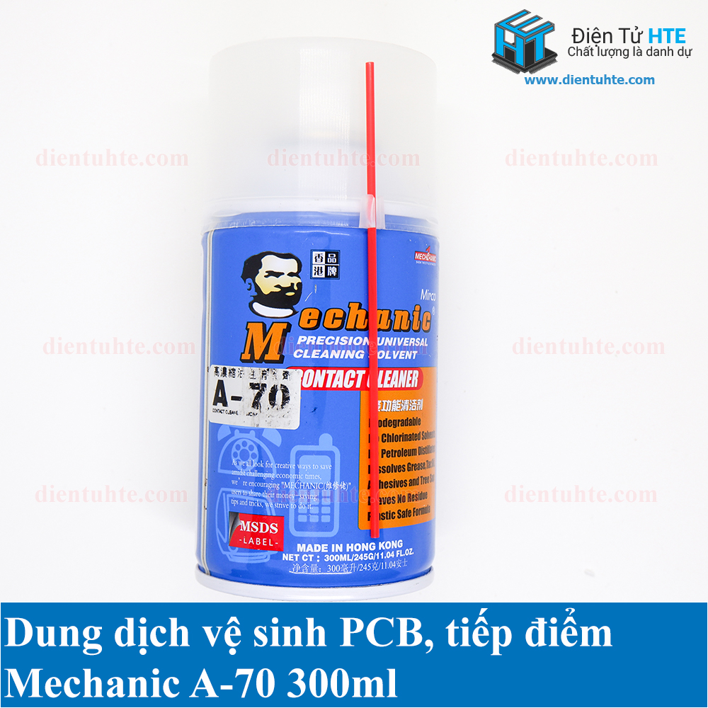 Dung dịch vệ sinh tiếp điểm - mạch in mechanic a-70 a70 300ml