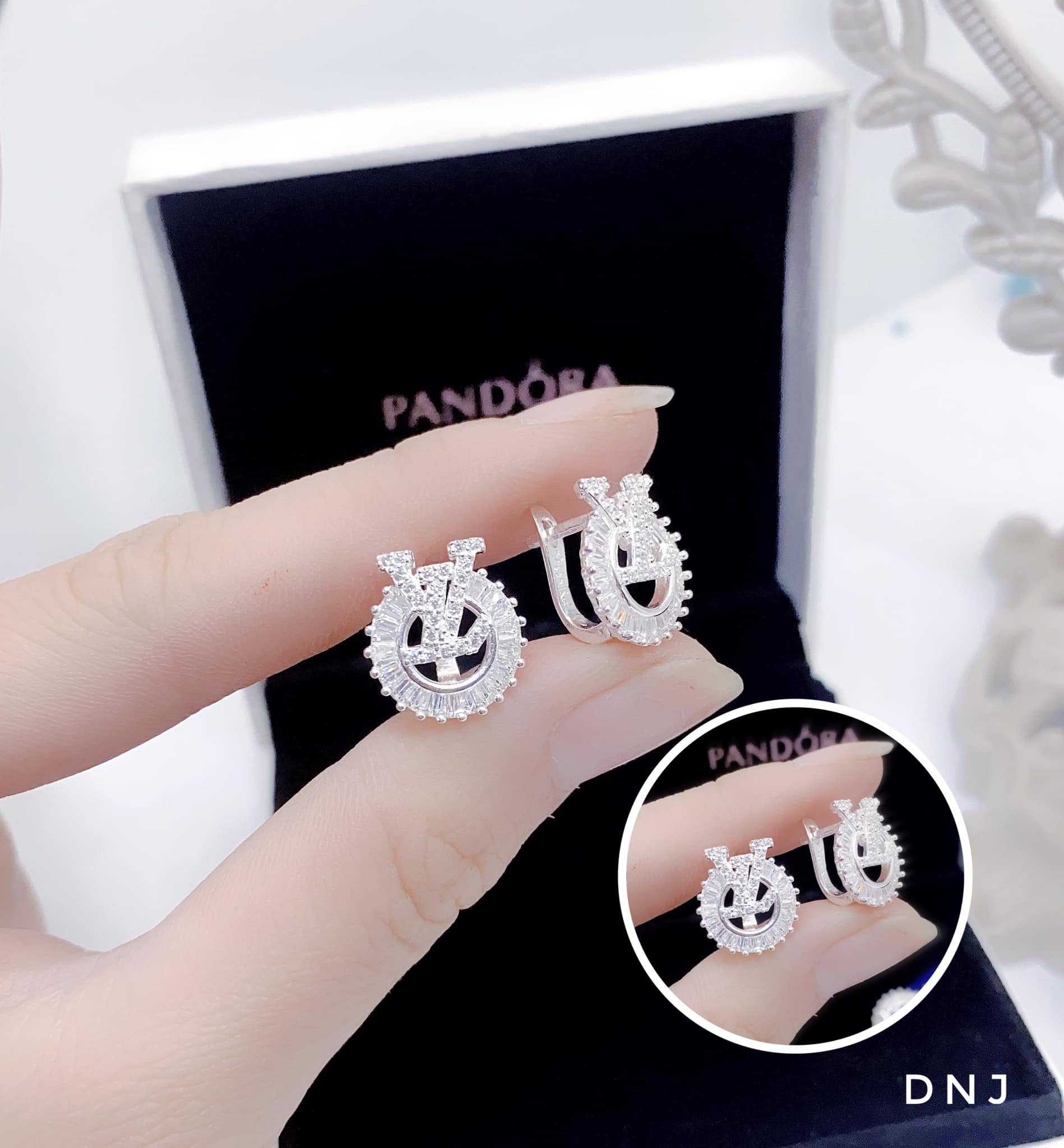 Bông tai nữ chất liệu bạc ta cao cấp MS15r