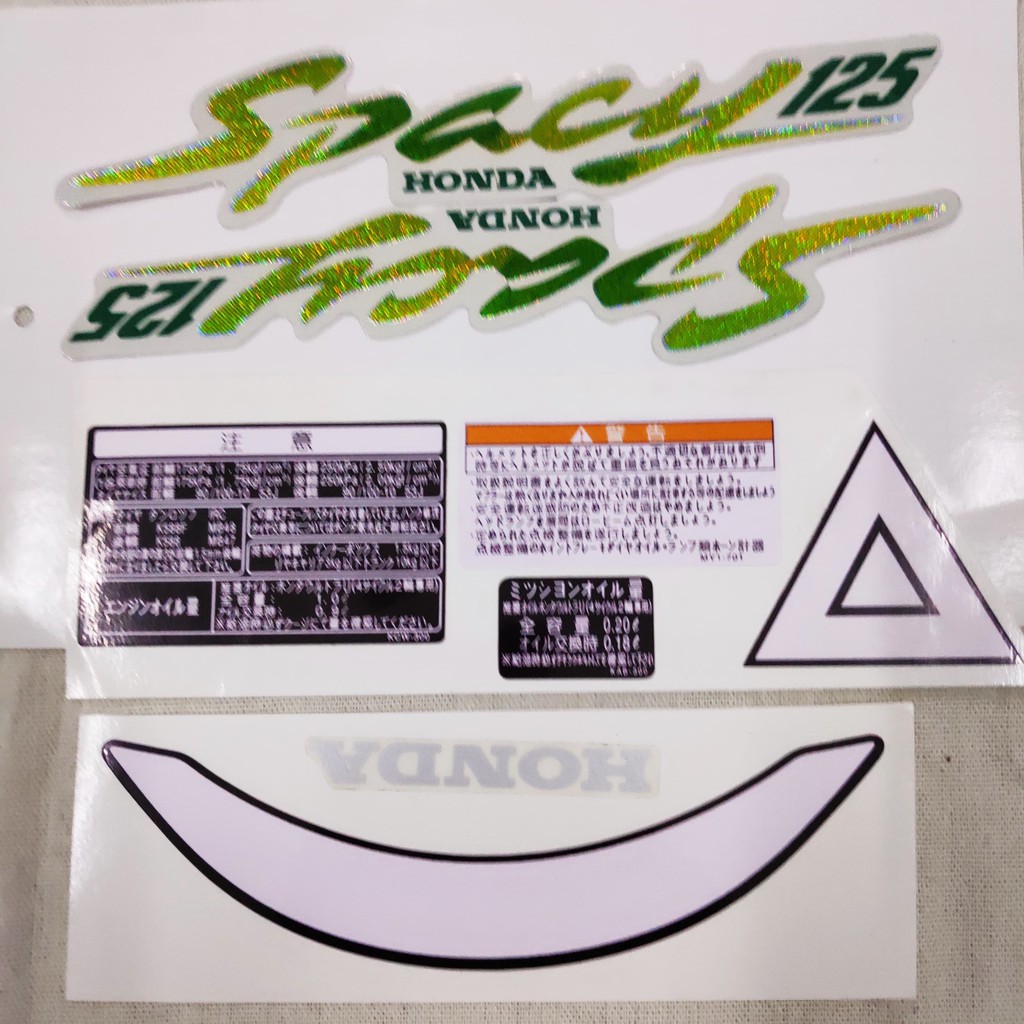 [HCM]BỘ TEM CHỮ VÀ THÔNG SỐ NHƯ ZIN CHO SPACY 125CC