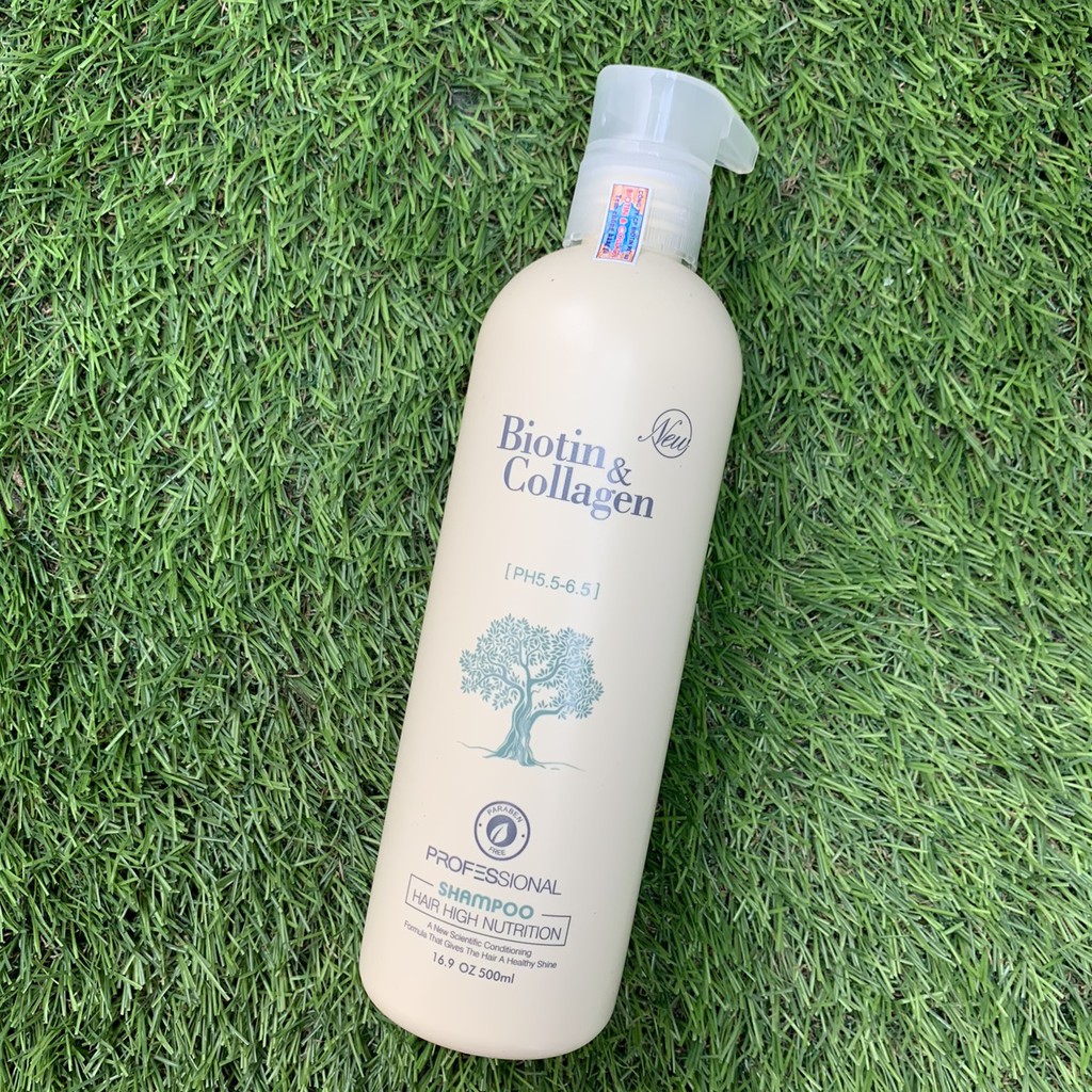 [CHÍNH HÃNG 100%] Dầu gội phục hồi, kích thích mọc tóc Biotin & Collagen Shampoo 500ml