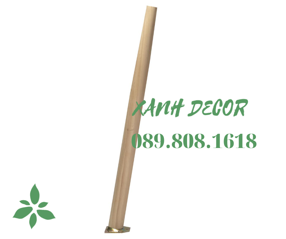 Chân bàn gỗ cao su Xanh Decor pad thường