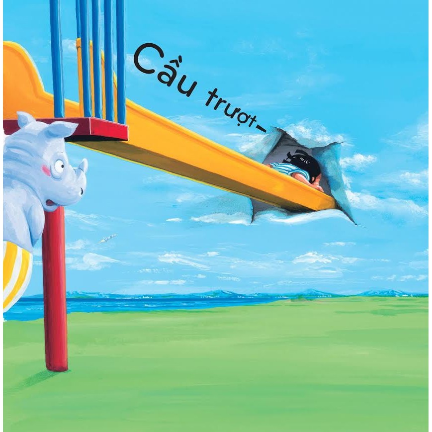 Sách Ehon Nhật Bản Cầu Trượt Thật Dài