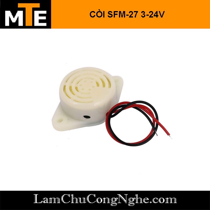 Còi báo âm thanh SFM-27 (điện áp 3-24VDC)