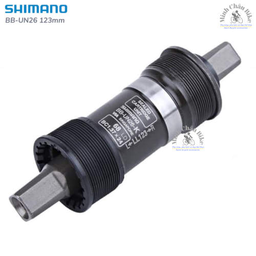 Trục giữa cốt vuông Shimano BB - UN26 123mm