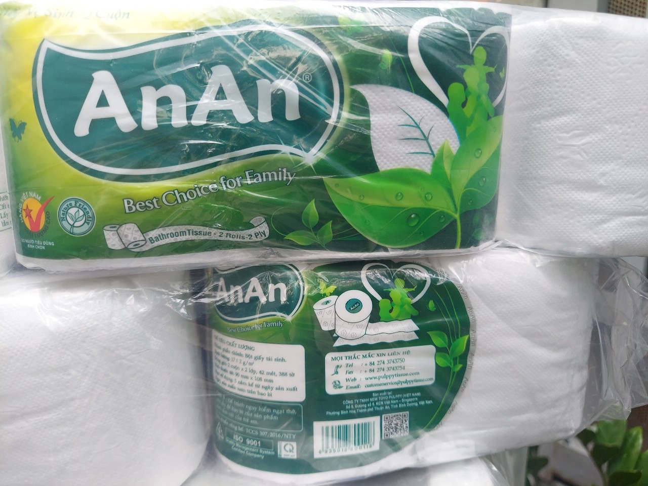 Giấy vệ sinh Anan ( 1 lốc/10 cuộn)
