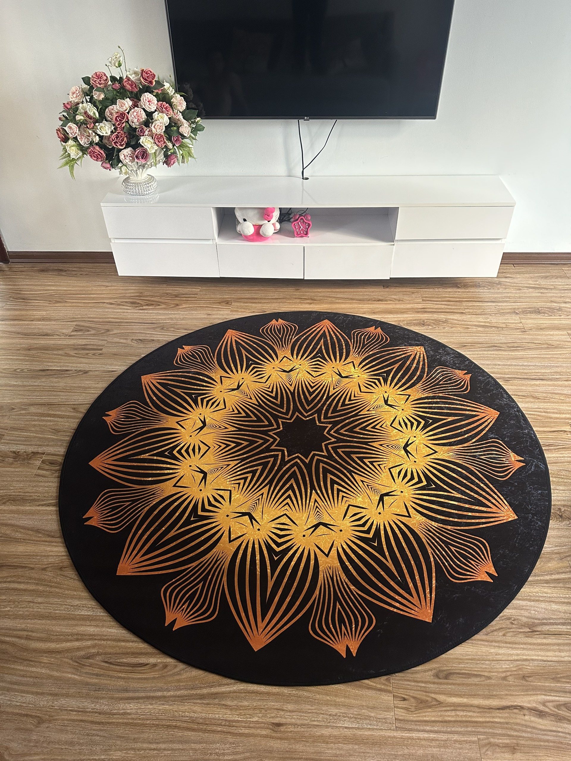 Thảm yoga tròn 1,8m Kèm túi