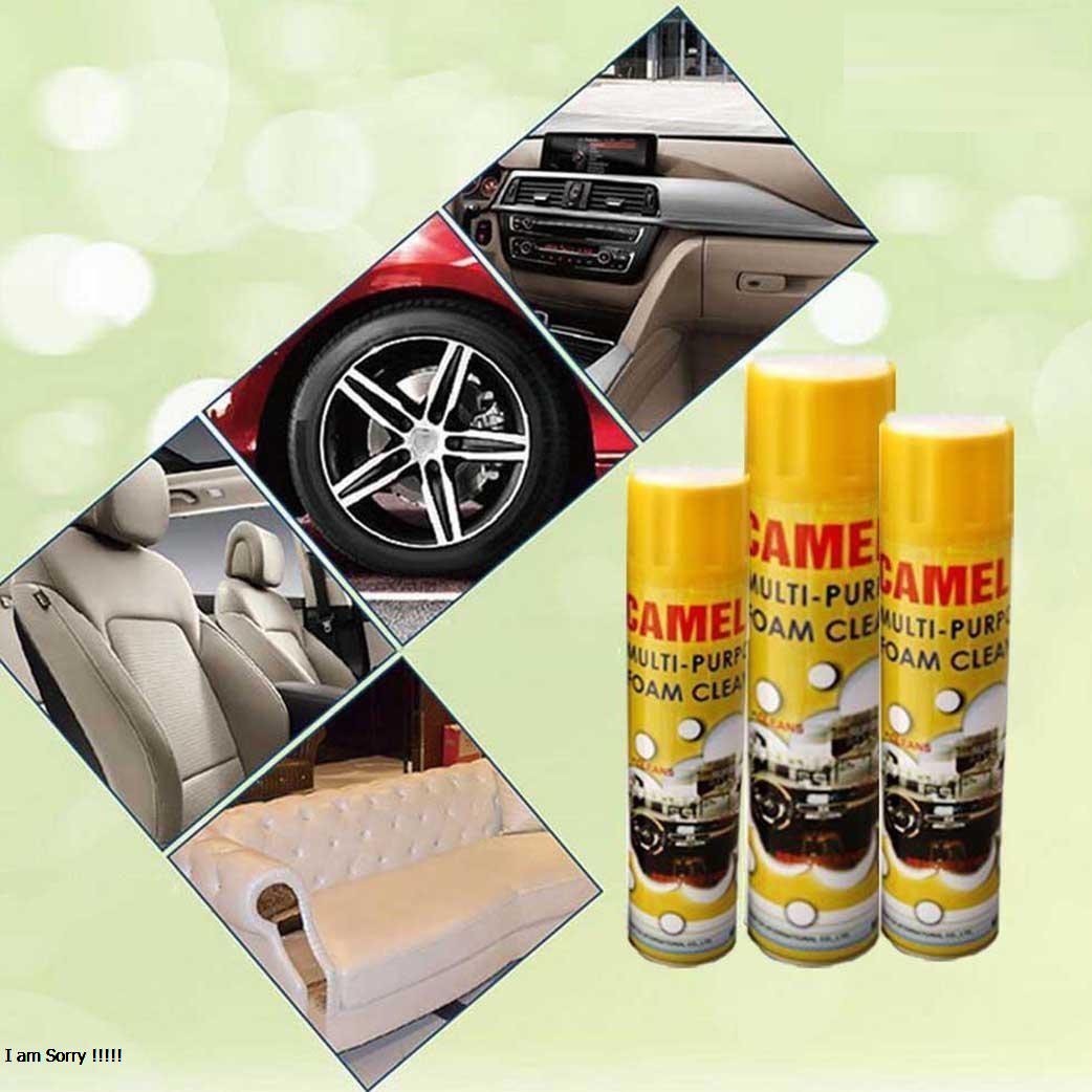 (650ml) Bình xịt làm sạch nội thất ô tô Camel - Foam Cleaner