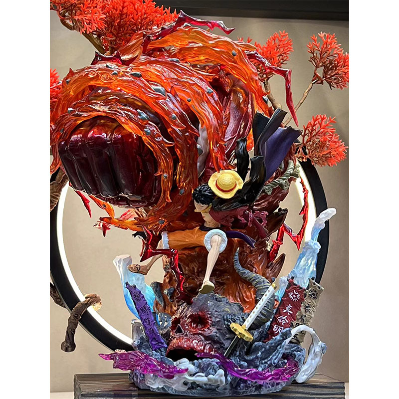 ( Siêu Rẻ ) Mô hình luffy gear 3 led rock - mô hình one piece