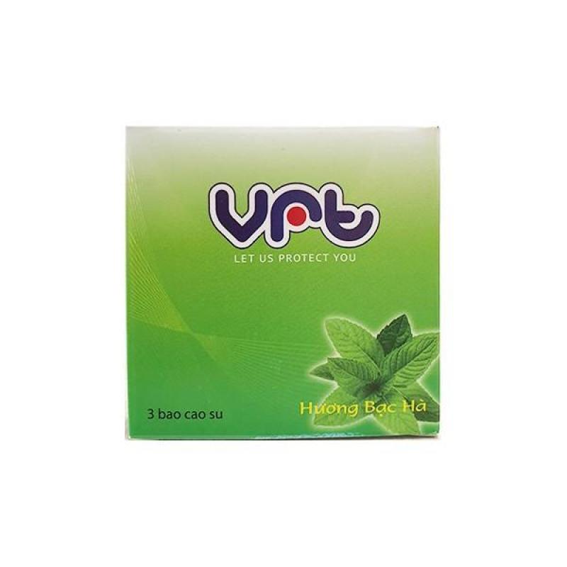 Hộp 3 Bao Cao Su siêu mỏng VRT nhiều chất bôi trơn (Giao màu ngẫu nhiên)