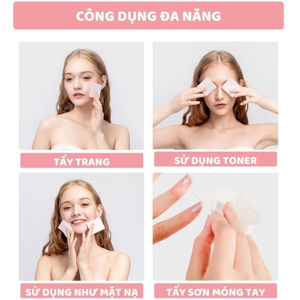 Bông Tẩy Trang Miniso Nhật Bản 1000 Miếng