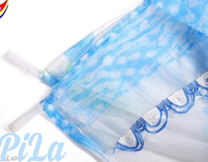 Mùng Ngủ Tuyn Thái In Bông 1M8x2M2