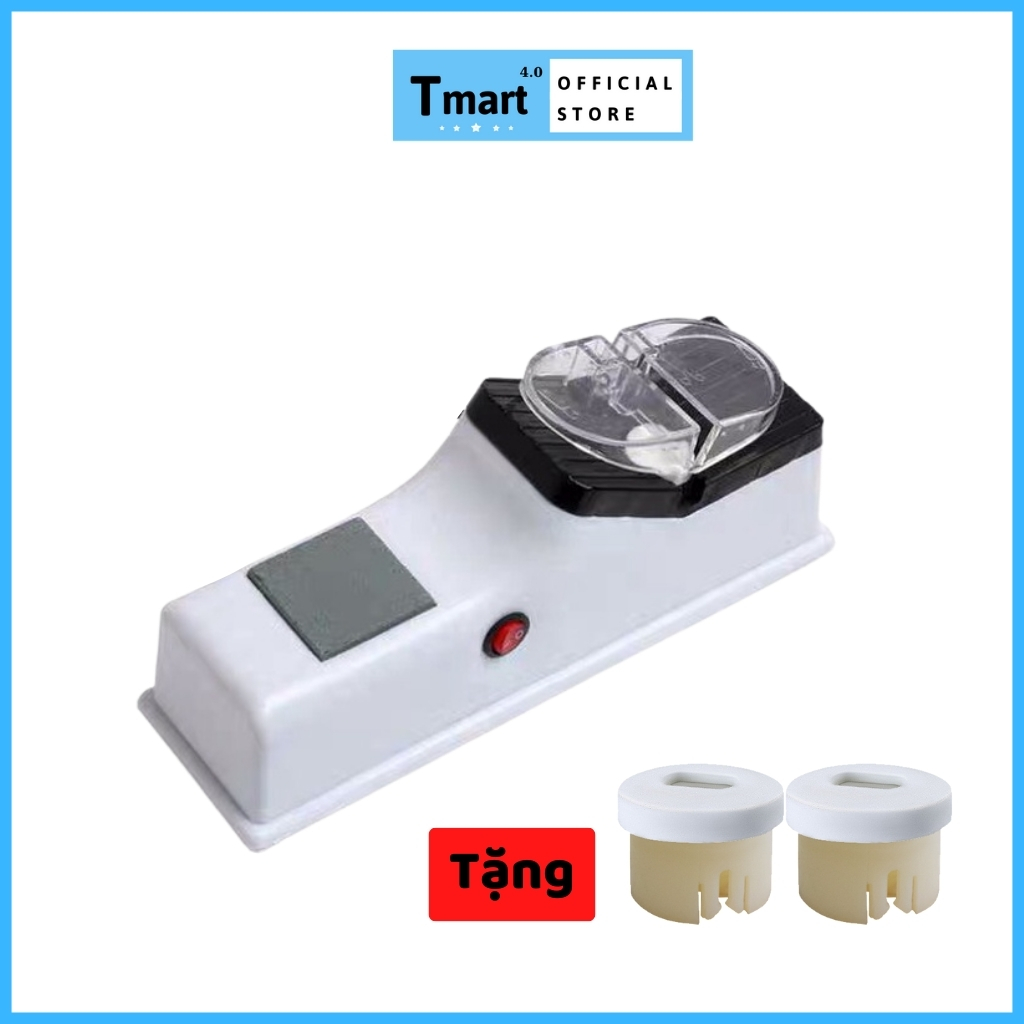 Máy mài dao kéo bằng điện đa năng, dụng cụ mài dao kéo mini mài khoẻ siêu nhanh chinh phục mọi lưỡi dao tặng 2 đá mài dao -tmart4.0
