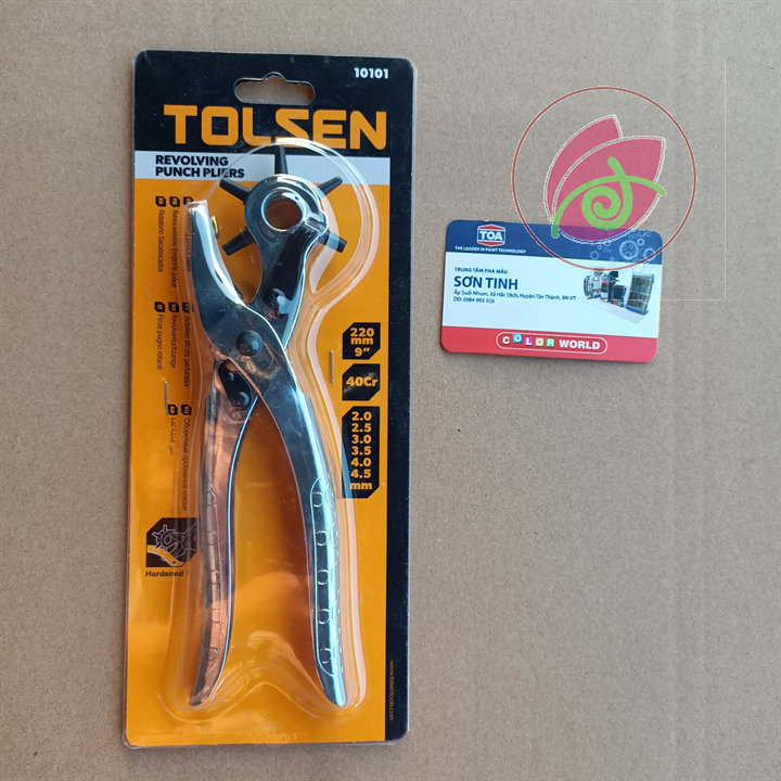 Kềm bấm lỗ 9 inch tolsen 10101