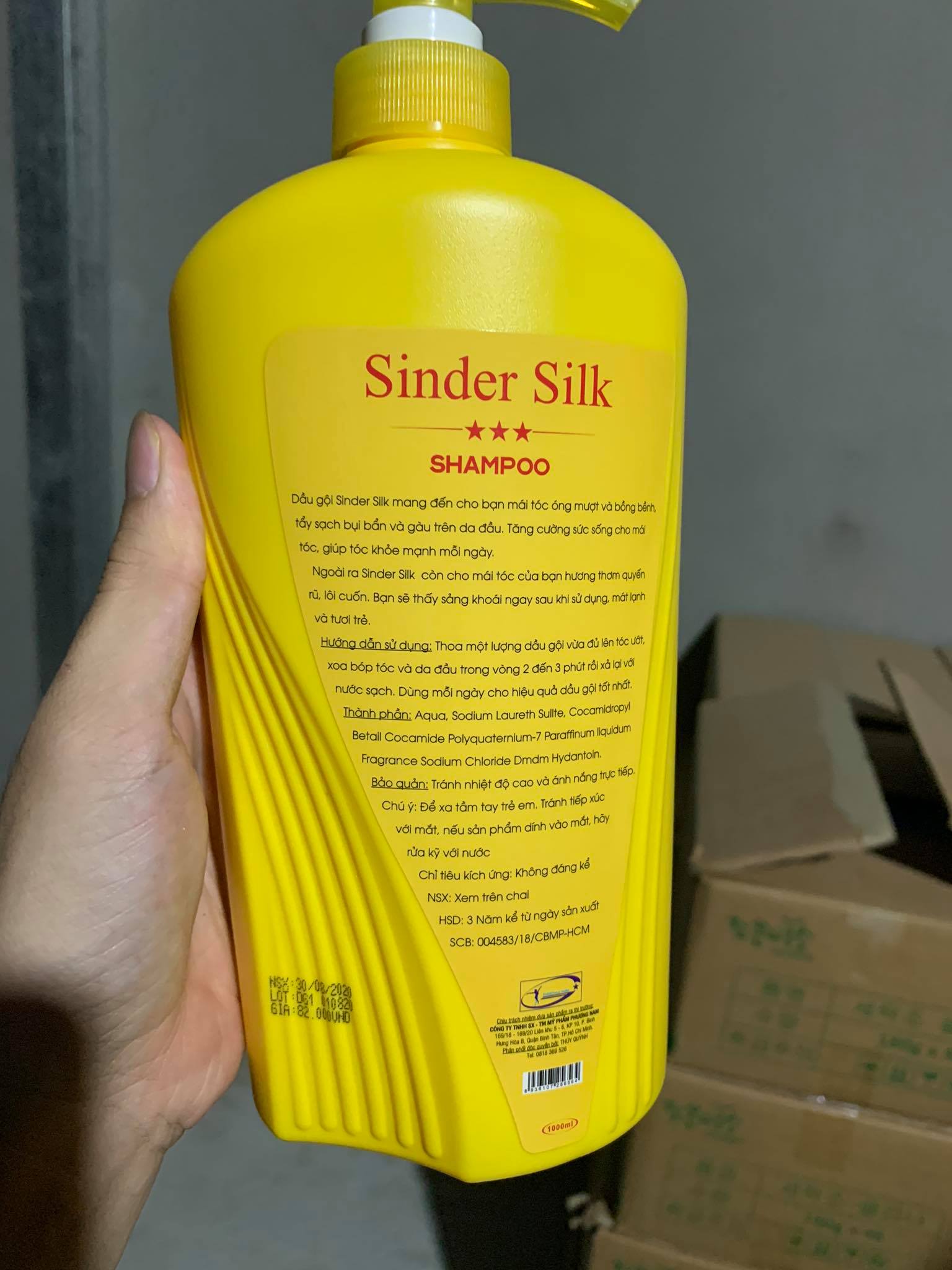 Dầu gội Bồ Kết Sinder Silk 1000ml