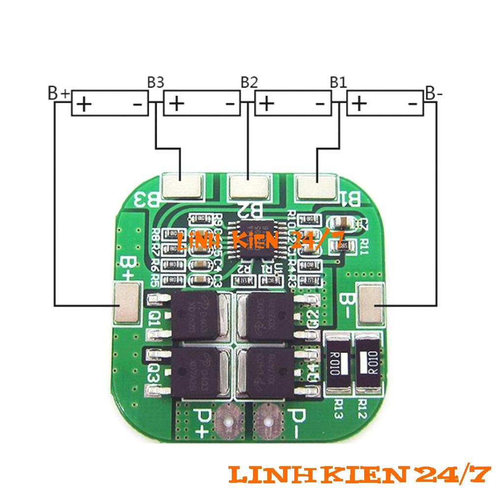 Mạch Sạc Và Bảo Vệ Pin 4S 14.8V - 20A