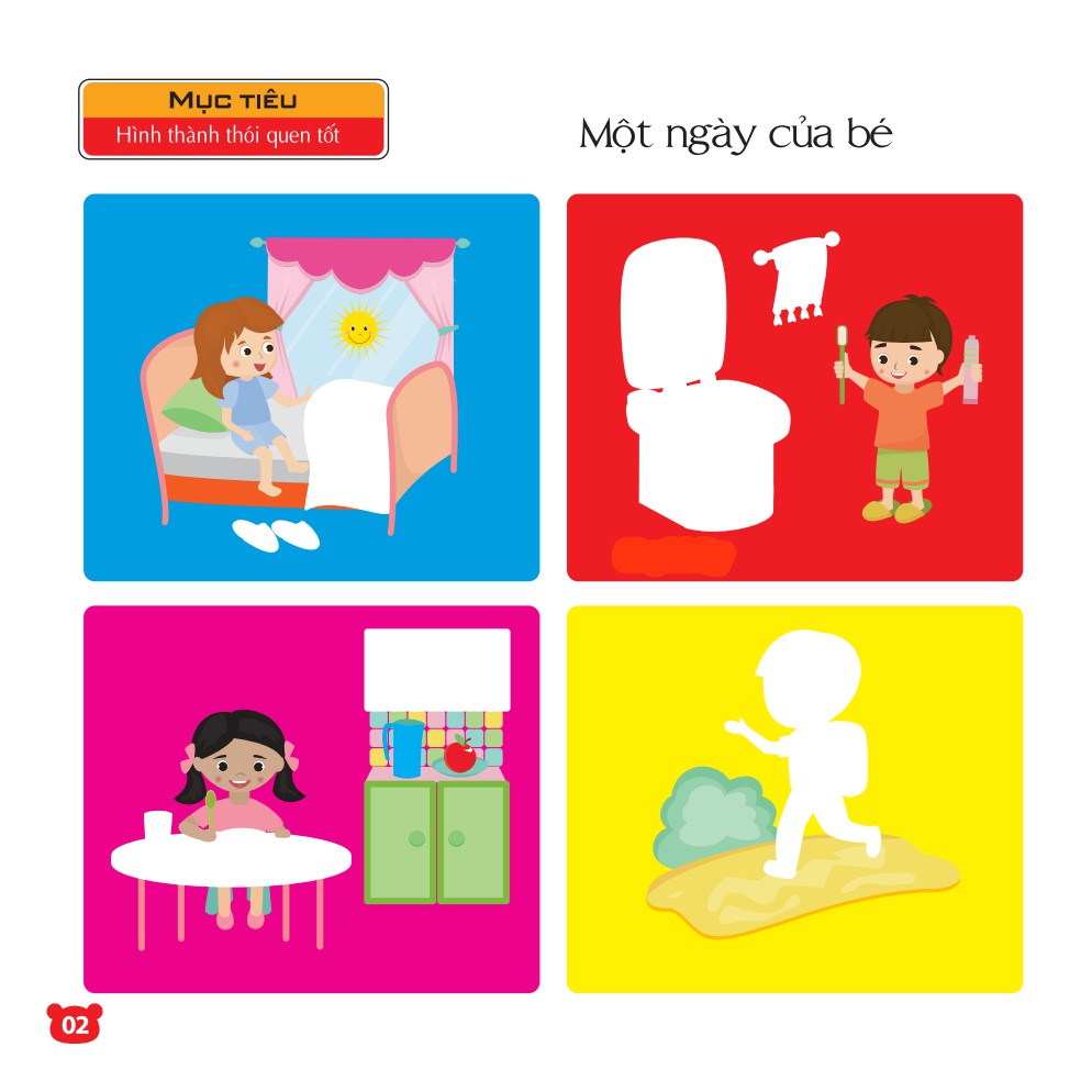 Sách - Cuộc Sống Muôn Màu (208 Miếng Dán Hình Thông Minh - Iq-Eq-Cq)