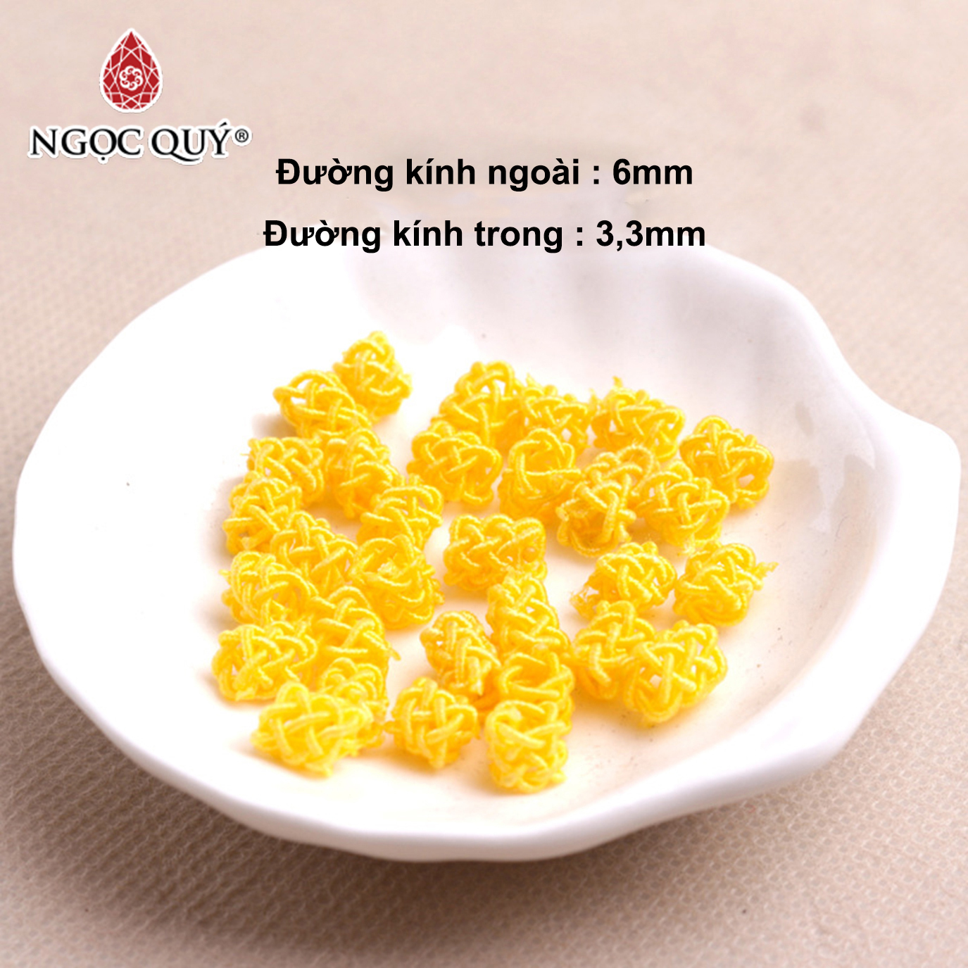 [HCM]Combo 5 Nút thắt 6mm - Ngọc Quý Gemstones