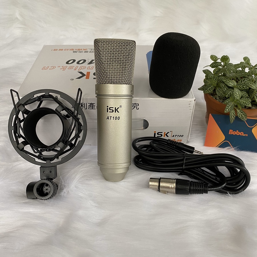 Trọn Bộ Combo Thu Âm Chuyên Nghiệp Sound Card K300 Và Mic Thu Âm AT100 Chuyên Thu Âm, Livestream, Karaoke Online – Livestream Được 3 Điện Thoại, Khử Tiếng Ồn, Tạp Âm, Độ Nhạy Mic Tốt, Kết Nối Bluetooth