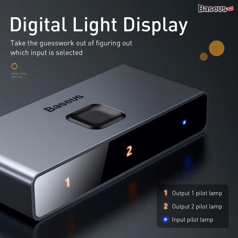 Thiết bị chia cổng HDMI 2 chiều Baseus Matrix HDMI Splitter