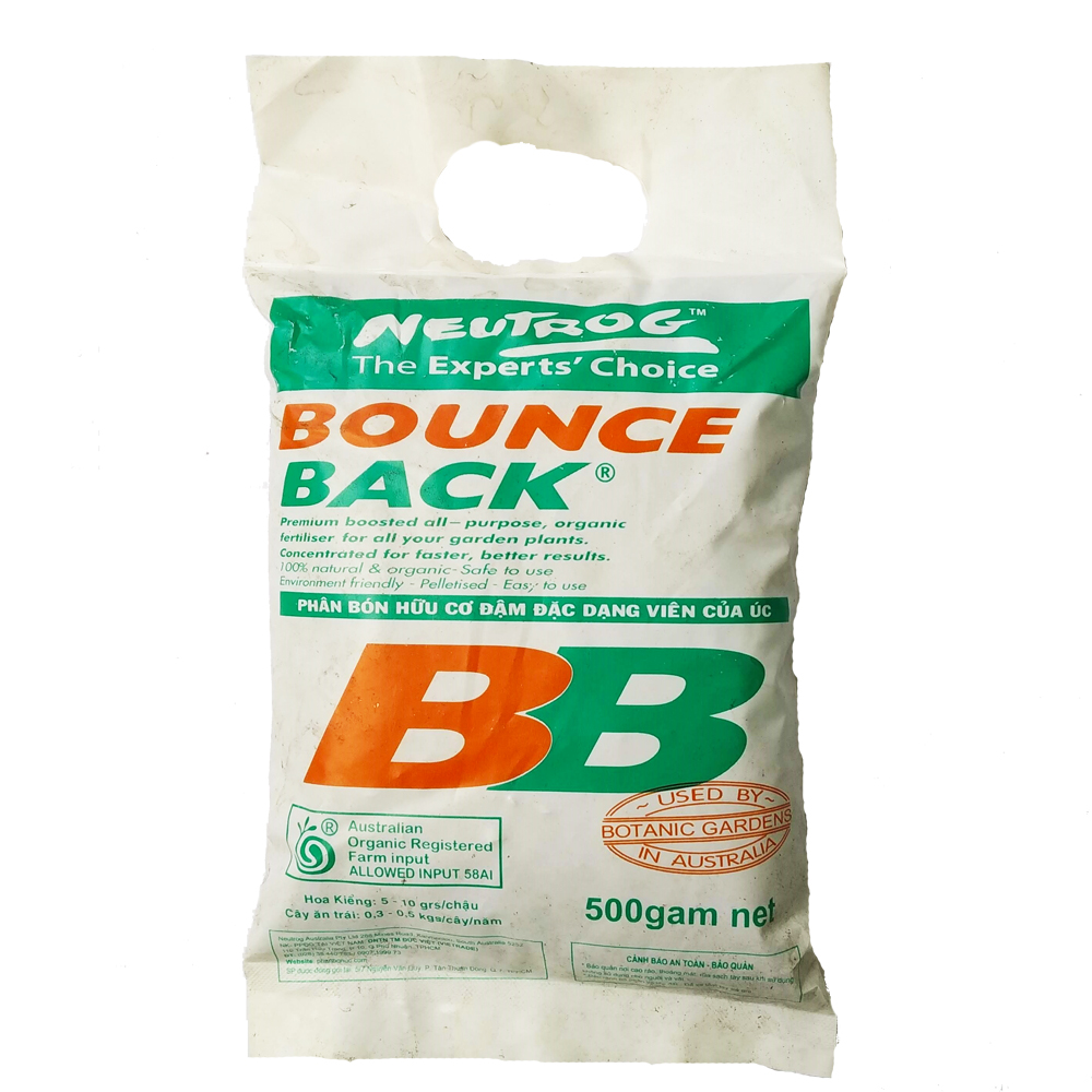 Phân Hữu Cơ Bounce Back Nhập Khẩu Từ Úc Gói 500 Gram