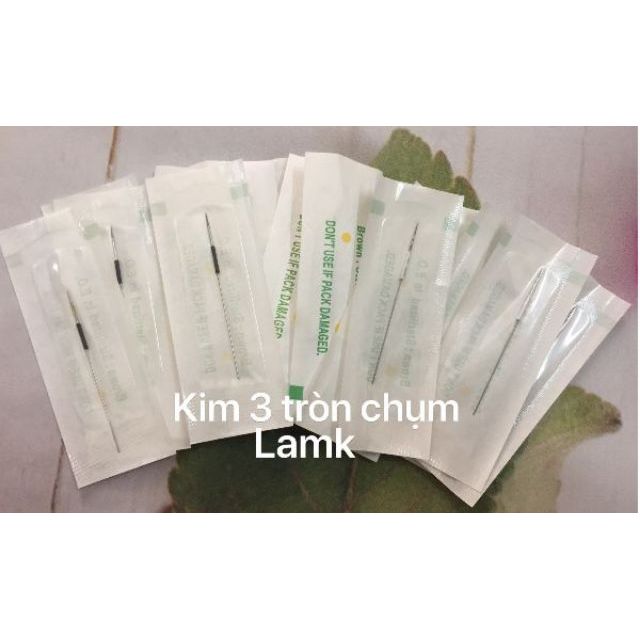 Kim 3 tròn trong phun xăm dùng cho máy phun xăm thẩm mỹ