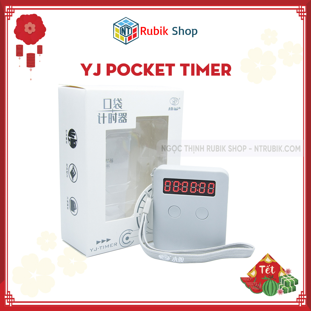 [Phụ Kiện Rubik] Thiết bị bấm giờ bỏ túi - YongJun Pocket Timer (Màu Xanh Dương/Xám/ Vàng)