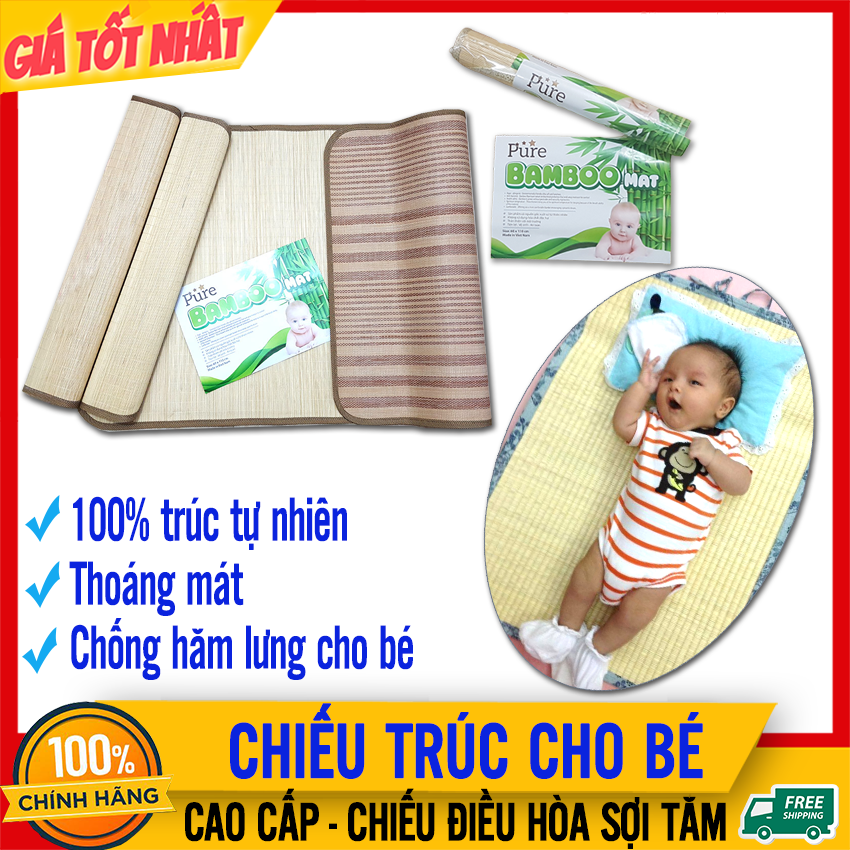 Chiếu trúc điều hòa cho bé sơ sinh bamboo chống hăm lưng, siêu mát và an toàn với làn da trẻ - chiếu tre sợi tăm nằm nôi, nằm võng thoáng mát, giá rẻ - chiếu lót nệm/đệm, giường cho em bé - chiếu tre bamboo - bemama