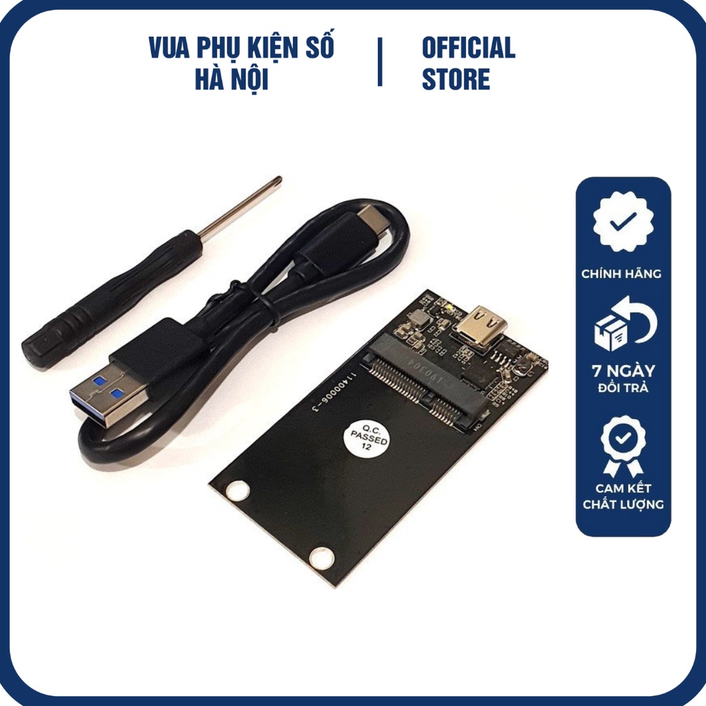 Box SSD Msata USB-A-C 3.1 Blueendless M3C Hàng Chính Hãng