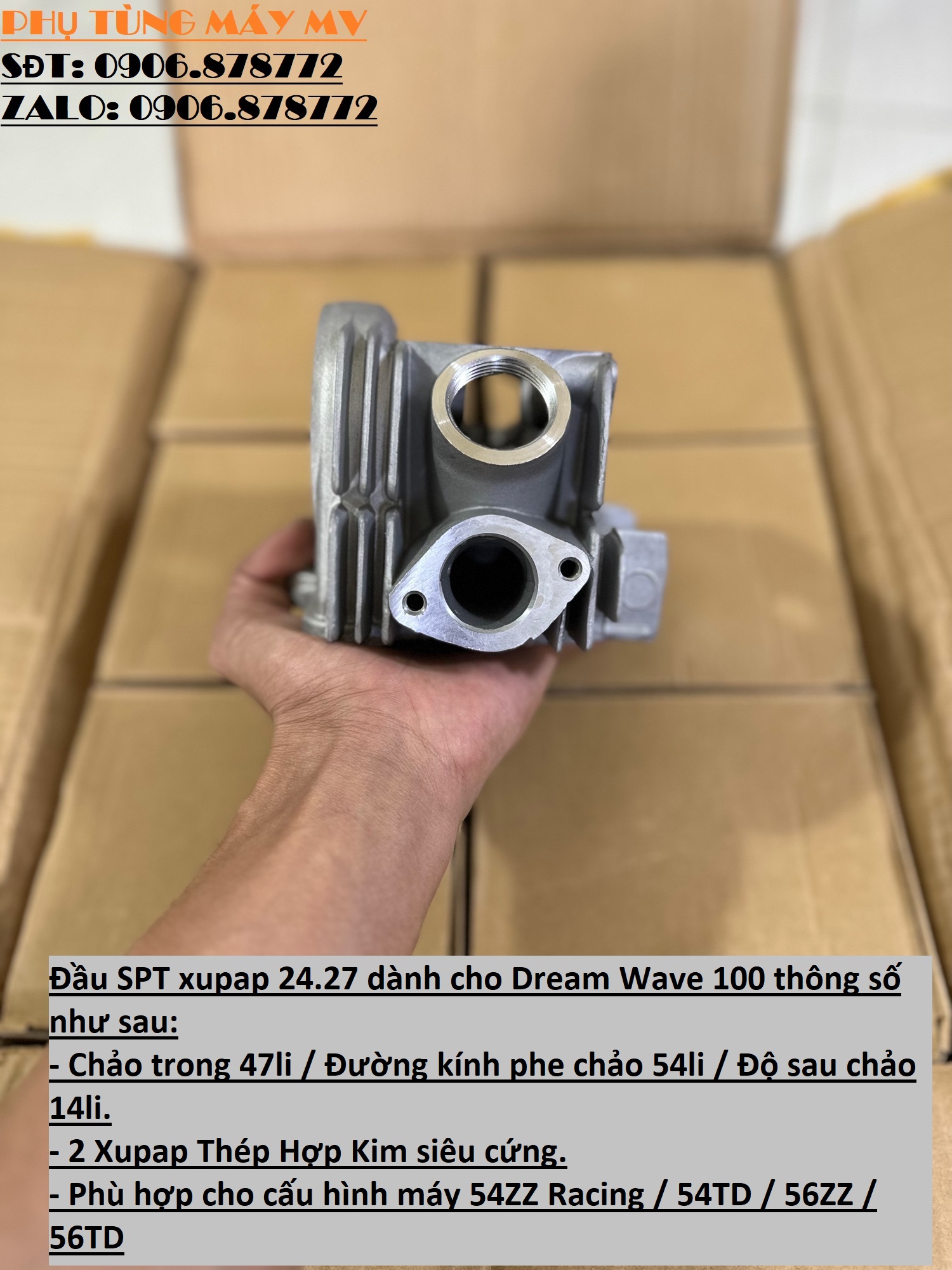 Đầu SPT xupap 24.27 dành cho Dream Wave 100