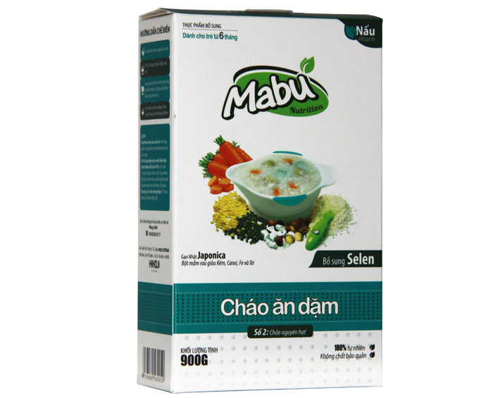 Cháo ăn dặm Mabu số 2 nguyên hạt