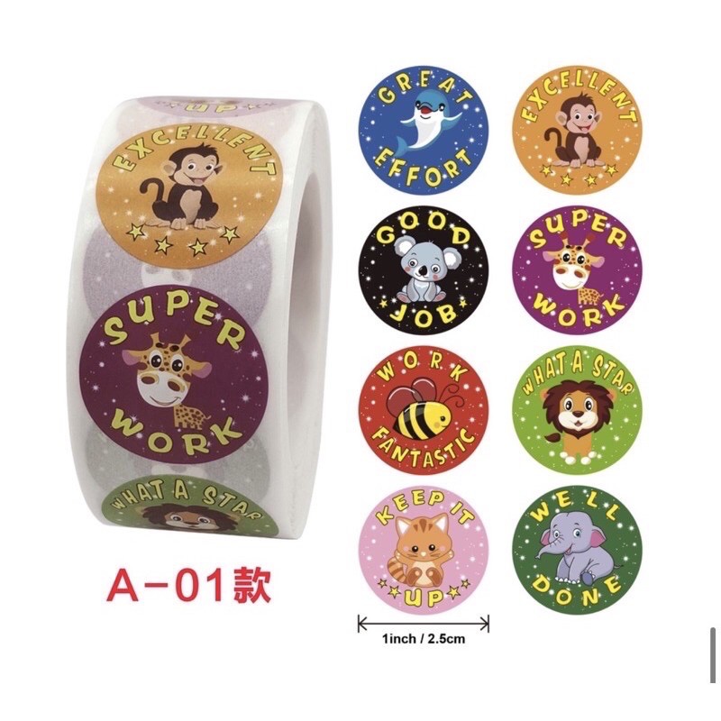 [HCM]Sticker khen thưởng cuộn