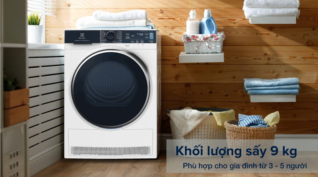 Máy sấy Electrolux 9kg EDH903R9WB
