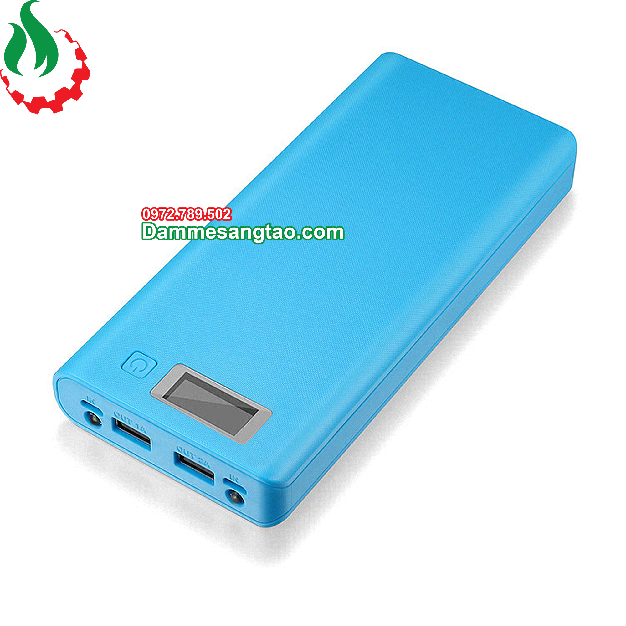 Box sạc dự phòng 8 cell 18650 LCD (Không pin)