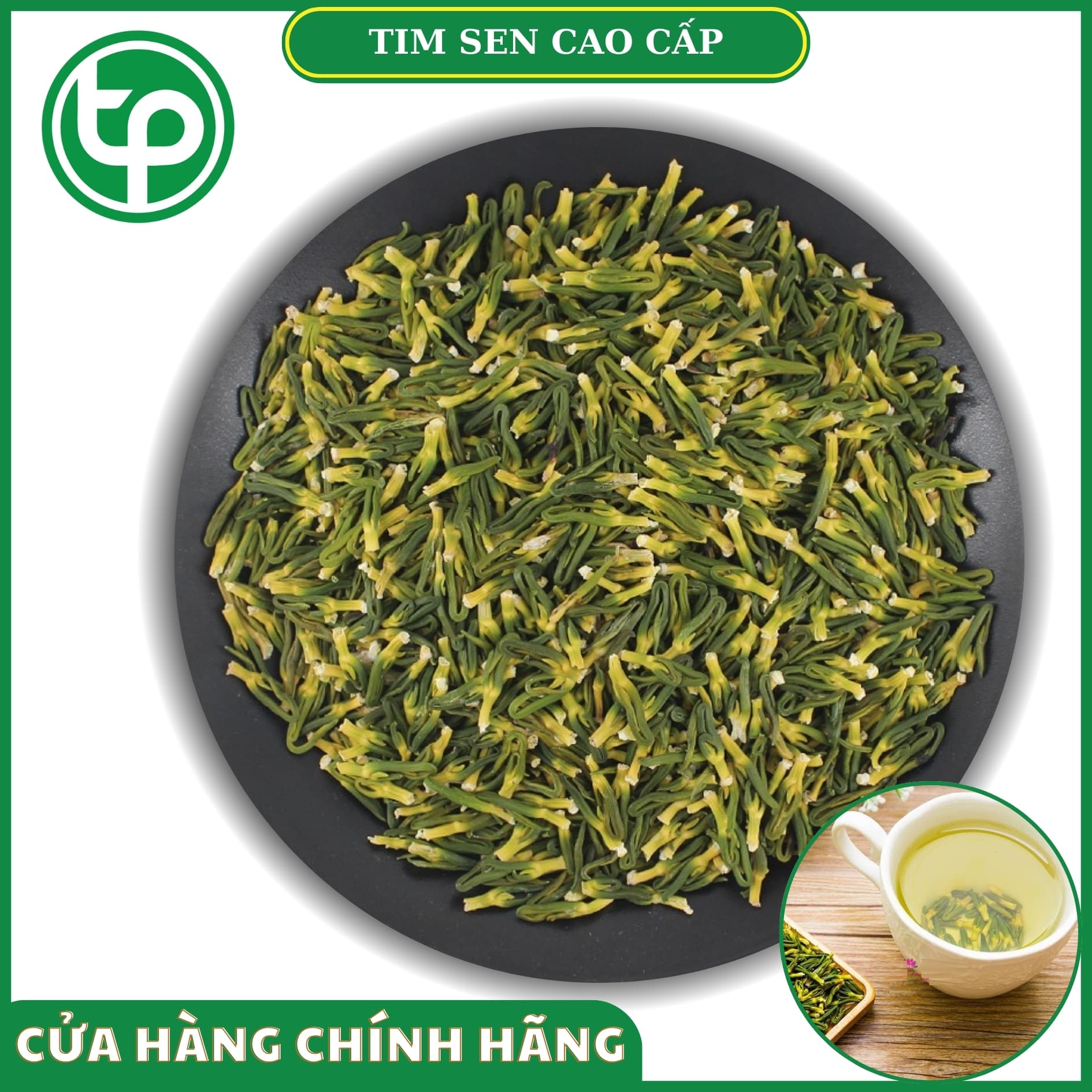 [Trà ngon loại 1] Trà tim sen khô 200g - Thảo Dược Tấn Phát