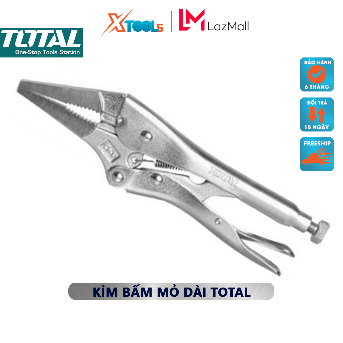 Nippers dead long nose total THT19902 nippers press beak long degree maximum opening 65mm, steel material, specifications 9 "clamp or holding on animals, unscrew the nut or screw the stud [XTools mall]
