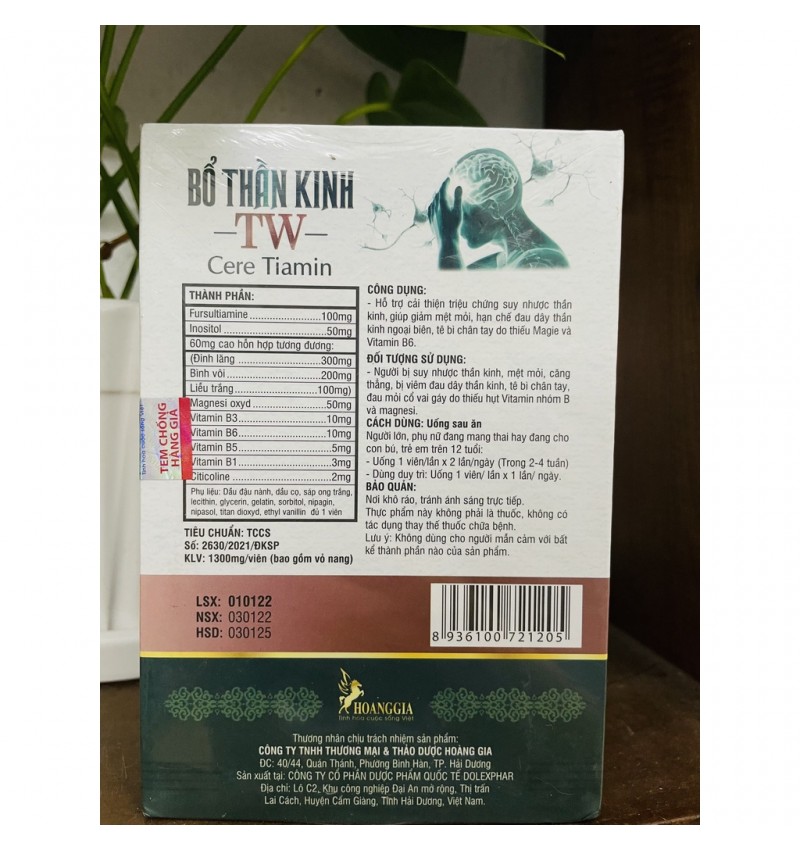 Bổ thần kinh TW Cere Tiamin