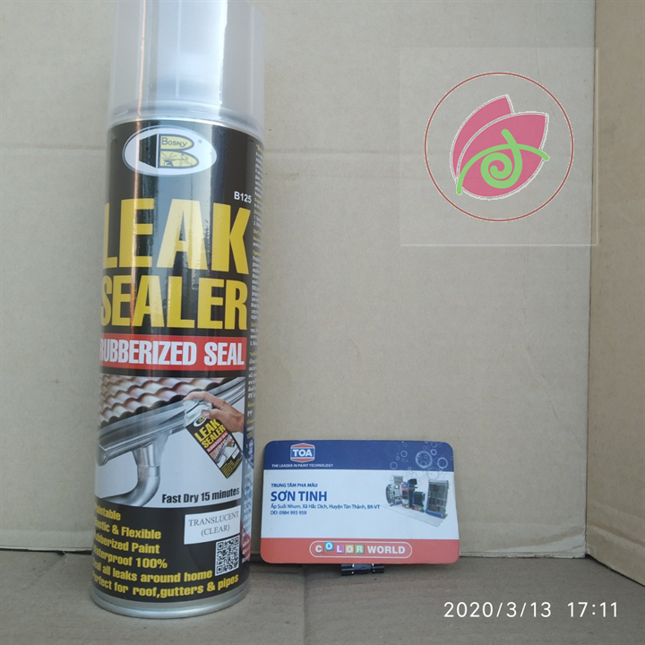 Sơn xịt Bosny Leak Sealer B125 ( Sơn xịt chống dột)