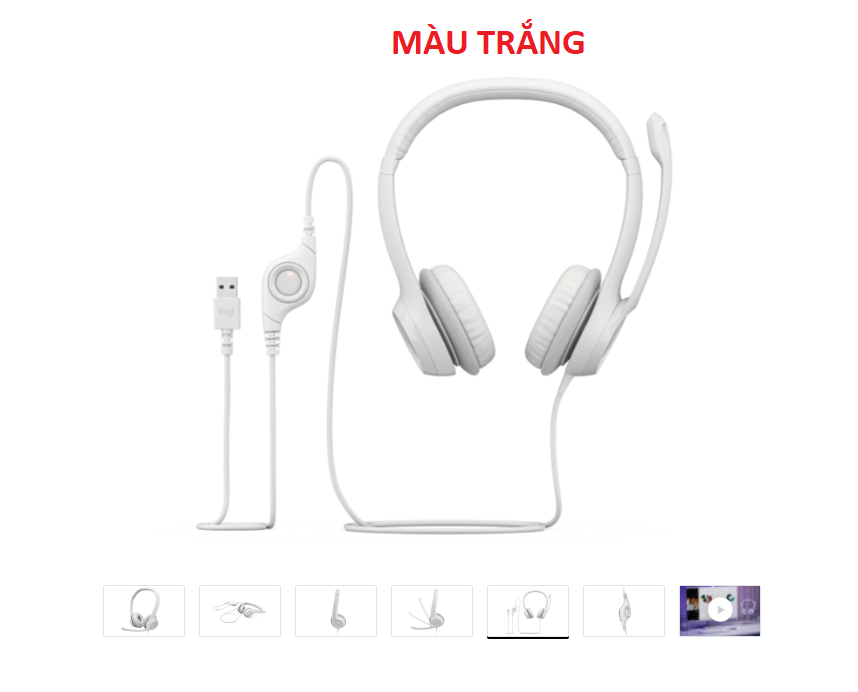 Tai nghe máy tính cổng USB Logitech H390 Chính Hãng