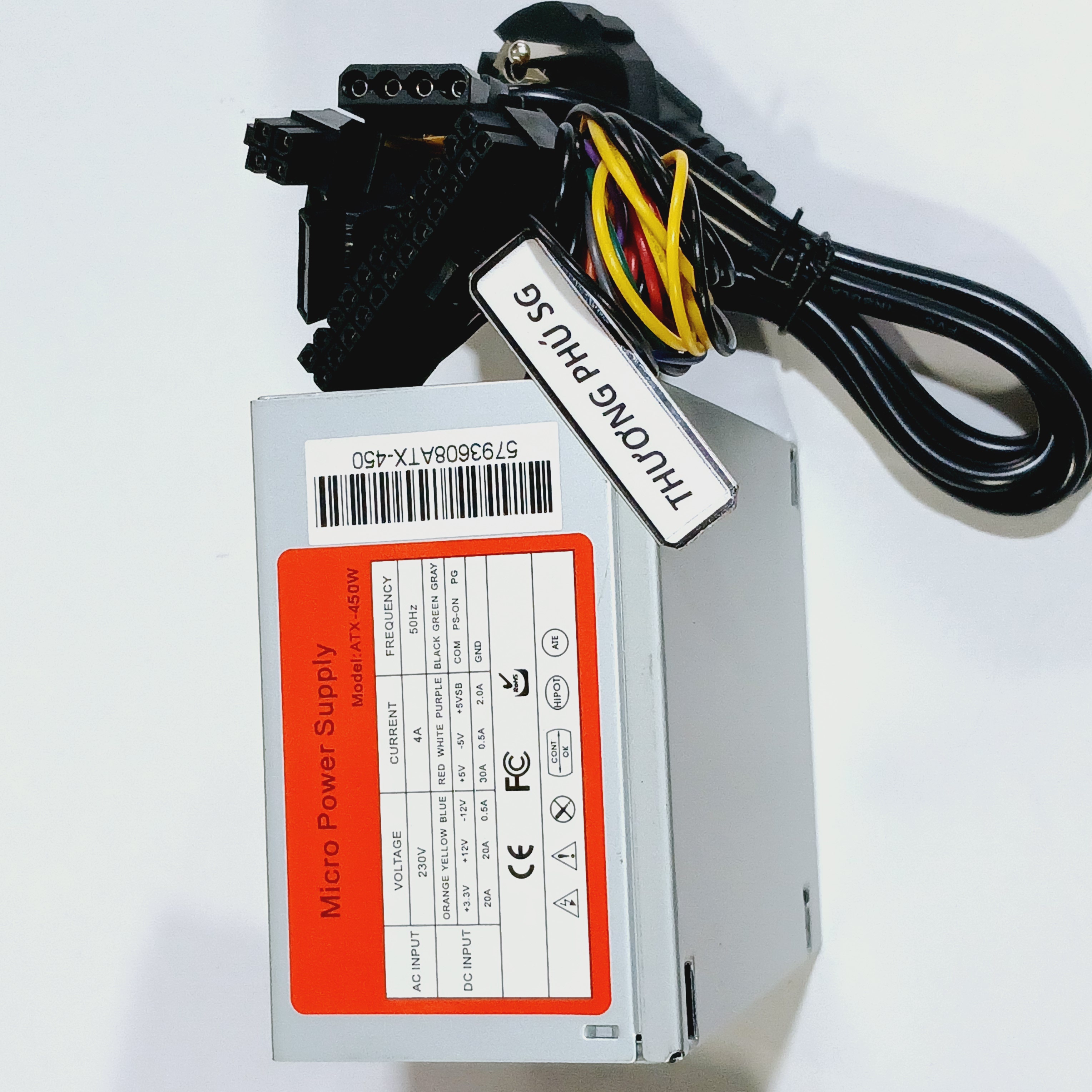 Nguồn máy tính Micro Power Supply ATX 450W (Gắn cho thùng MINI hoặc máy bộ)