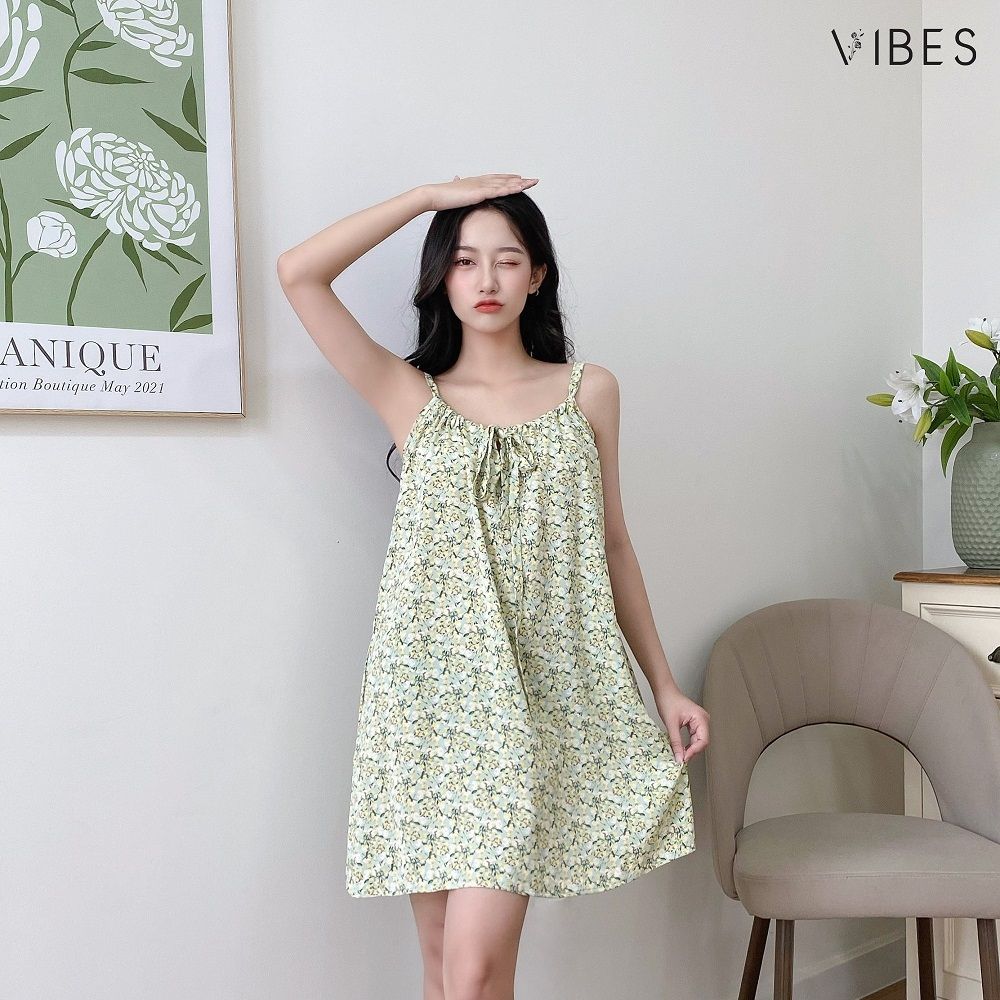 VIBES Váy ngủ Lime Sundress