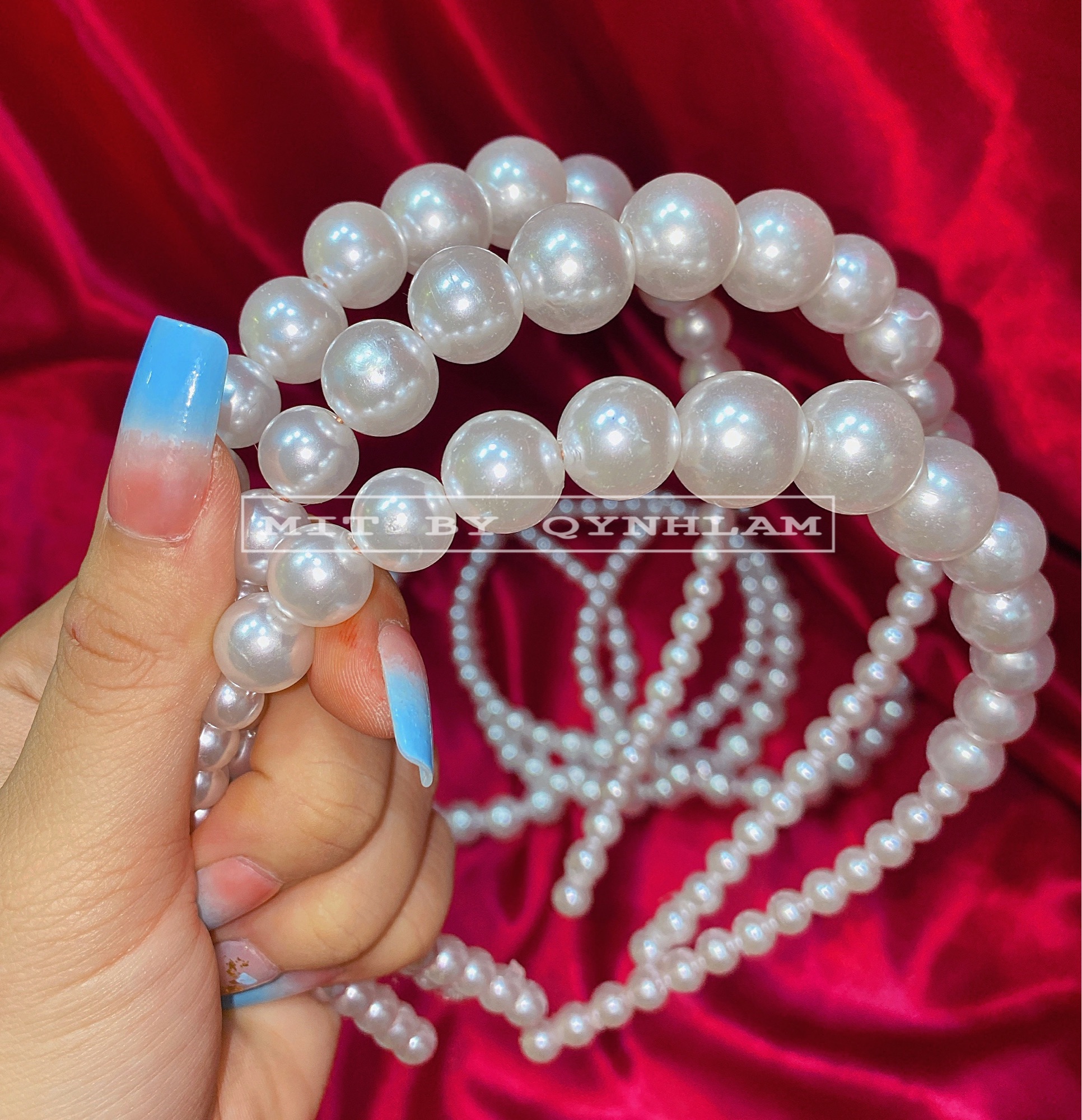 Cài tóc ngọc handmade