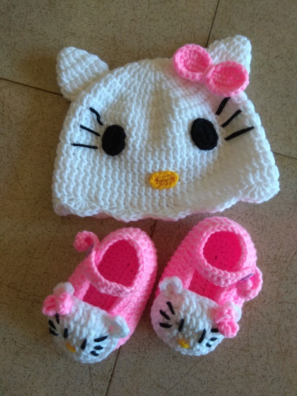 SET MŨ VÀ GIÀY LEN CHO BÉ SL048