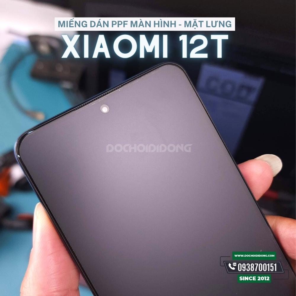 Miếng dán PPF Hydorgen Xiaomi 12T trong, nhám cao cấp