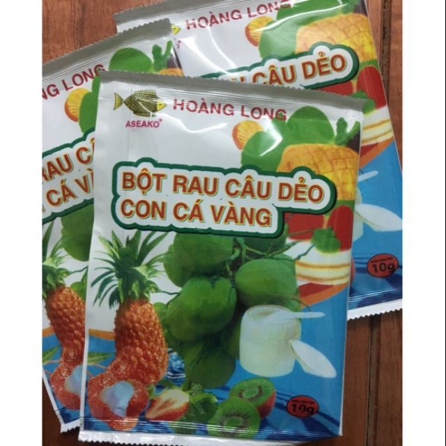 Bột thạch rau câu con cá dẻo