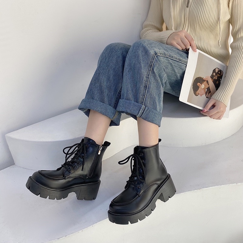 Giày Bốt Cao Gót - Giày Boot Đế Cao