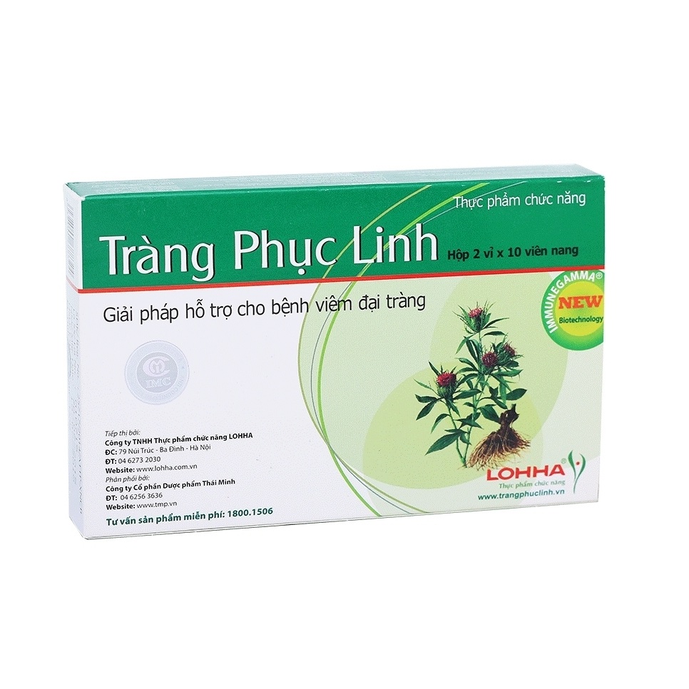 Hỗ trợ bệnh viêm đại tràng TRÀNG PHỤC LINH